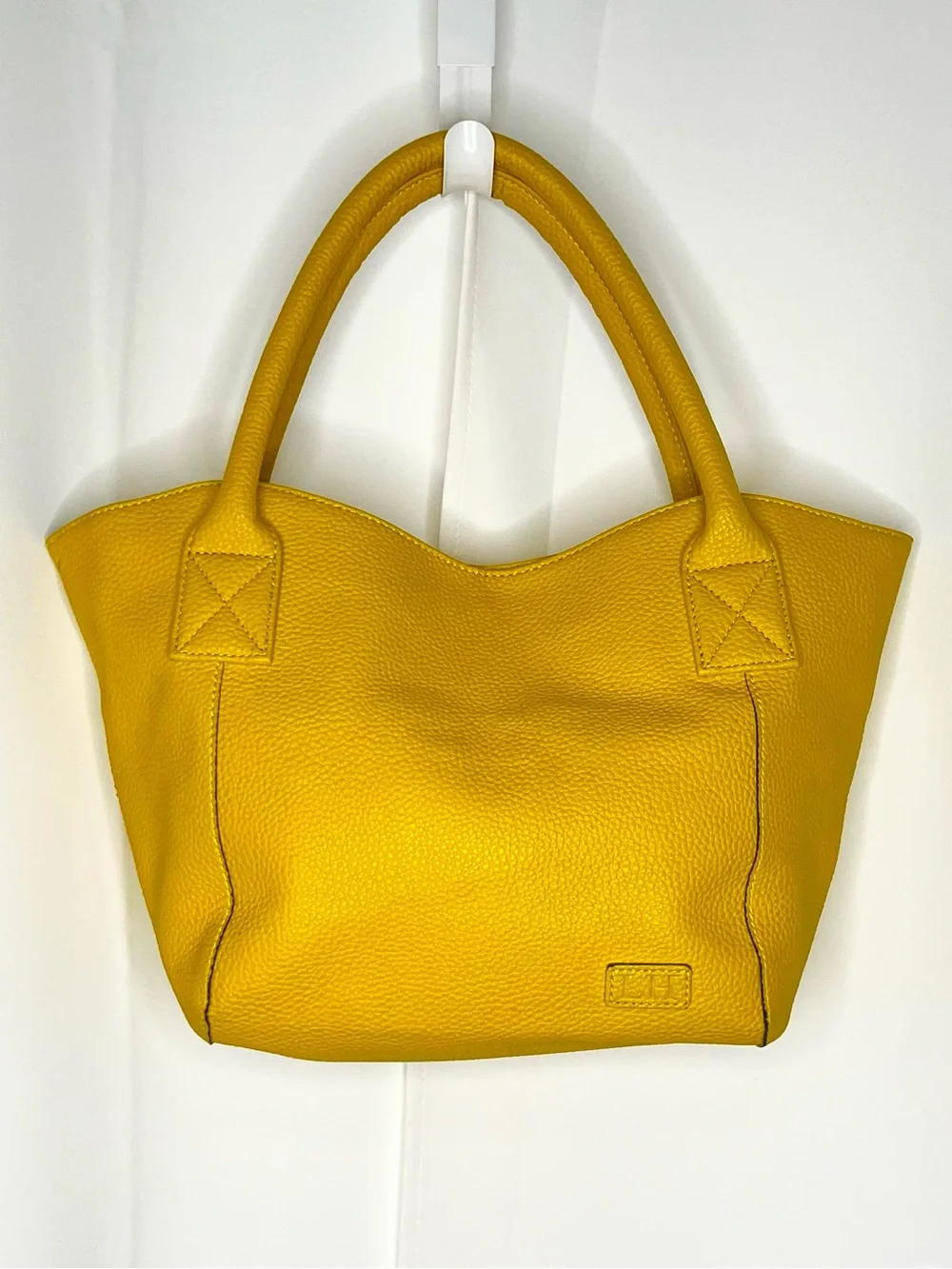 LOUENHIDE YELLOW VEGAN LEATHER TOTE/SHOULDER BAG